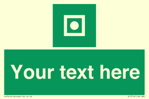 Custom sign safe condition Shipboard general alarm